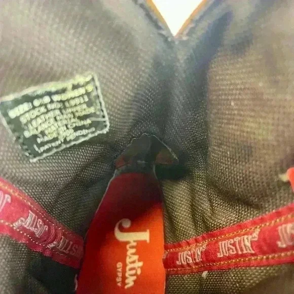 Justin Gypsy Boots L9911 Ladies Casual Boot Size 6.5B Leather - Picture 8 of 10